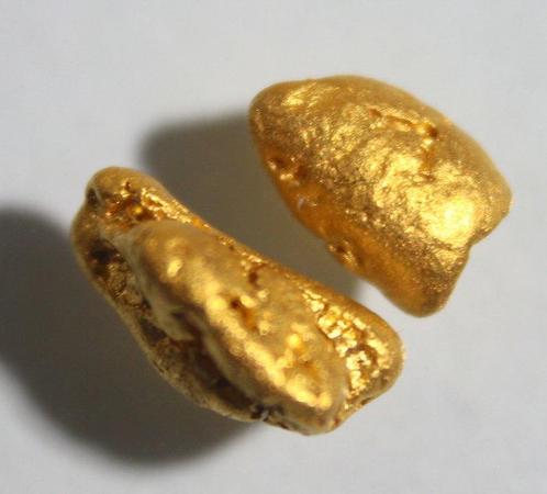 Goud Goud nugget- 1.02 g - (1), Verzamelen, Mineralen en Fossielen