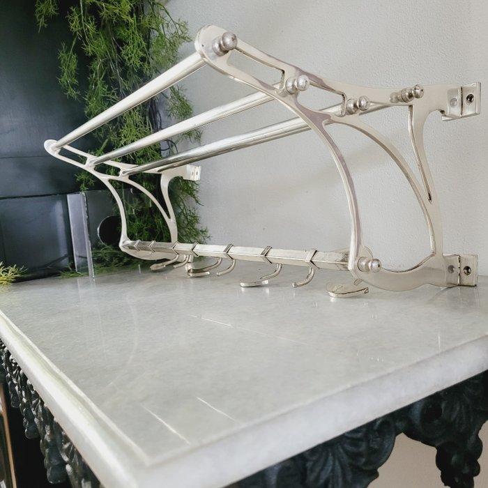 Art Deco, Jugendstil, Wandkapstop, 1940 - Kapstok - Chroom, Antiek en Kunst, Curiosa en Brocante