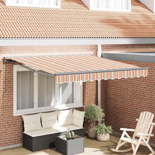vidaXL Inklapbare Luifel Multikleuren Streep 300x250 cm Stof, Tuin en Terras, Zonneschermen, Nieuw, Verzenden