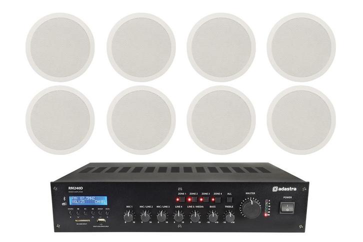 Adastra Shop 8 Inbouwspeakers + 100 Volt Versterker, Audio, Tv en Foto, Luidsprekerboxen