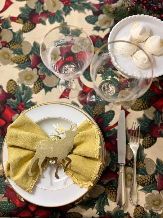 Nappe de Noël avec des guirlandes florales - Textile - 240, Diversen, Kerst