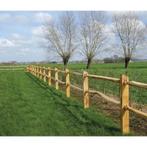 York deluxe weidepaal in acacia hout met schuine vlakke
