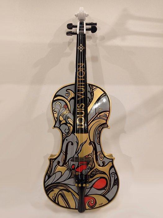 ELBé - Violon en bois 4/4 customisé à la main, Antiek en Kunst, Kunst | Designobjecten