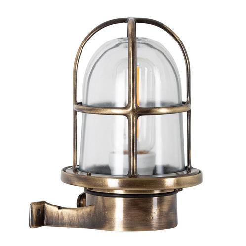 Scheepslampen & Maritiem Scheepslamp Caspian II Brons helder, Tuin en Terras, Buitenverlichting, Verzenden