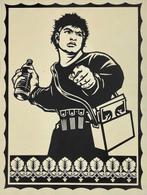 Shepard Fairey (OBEY) (1970) - Molotov Man (Test Print), Antiek en Kunst