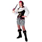 Piraat Kostuum Zwart Wit Dames, Nieuw, Verzenden