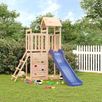 vidaXL Speelhuis massief grenenhout, Kinderen en Baby's, Speelgoed | Buiten | Speeltoestellen, Verzenden, Nieuw