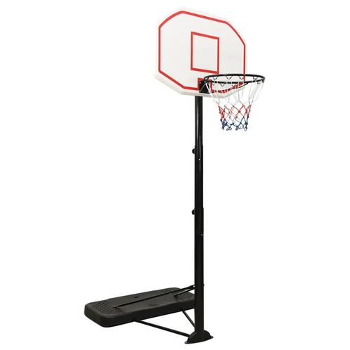 vidaXL Basketbalstandaard 258-363 cm polyetheen wit, Sports & Fitness, Basket, Envoi