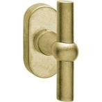 Intersteel Raamkruk T-model messing getrommeld, Doe-het-zelf en Bouw, Deuren en Vliegenramen, Ophalen of Verzenden, Nieuw