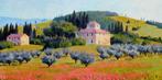 Walter Marchese (1958) - Primavera in Toscana, Antiek en Kunst, Kunst | Schilderijen | Modern