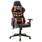 vidaXL Gamestoel kunstleer zwart en oranje, Huis en Inrichting, Stoelen, Verzenden, Nieuw