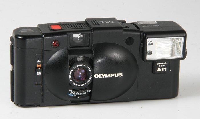Olympus XA2 + A11 flash - Analoge compactcamera, Audio, Tv en Foto, Fotocamera's Analoog