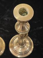 Kaarsenhouder (2) - Verguld messing - Paar kandelaars met