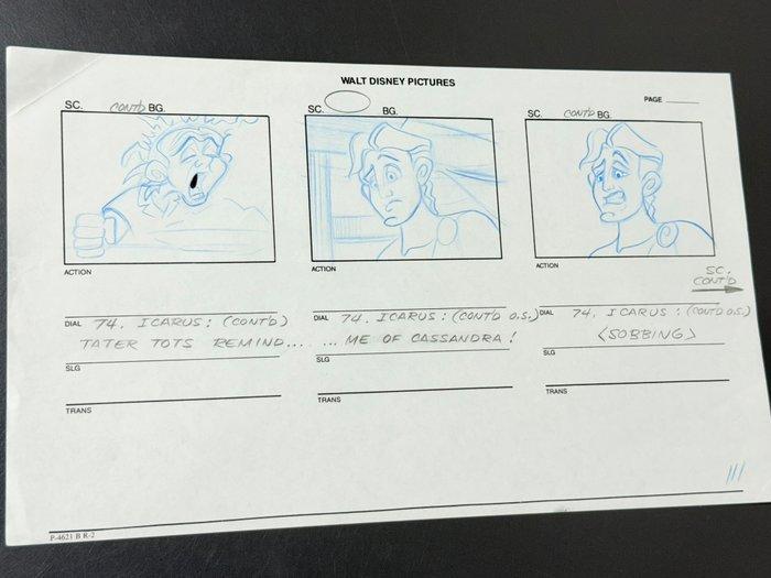 Walt Disney - Productie storyboardpagina met de hand, Verzamelen, Disney