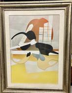 Edoardo Franceschini (1928-2006) - Composizione, Antiek en Kunst, Kunst | Schilderijen | Modern