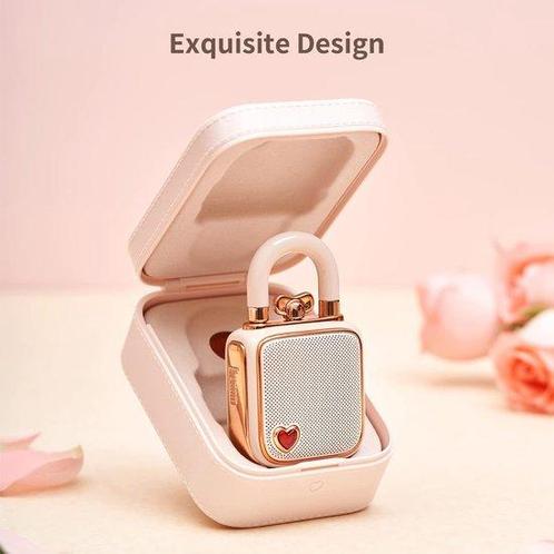 Divoom® - Lovelock - Roze - Bluetooth Luidspreker - Draag.., Telecommunicatie, Zenders en Ontvangers, Nieuw, Verzenden