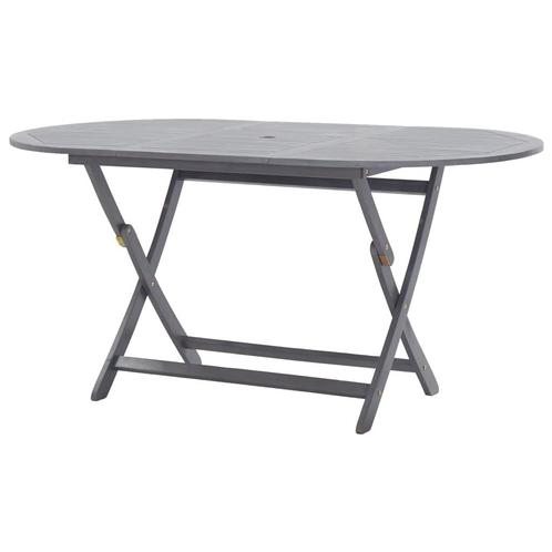 vidaXL Tuintafel inklapbaar 160x85x75 cm massief acaciahout, Tuin en Terras, Tuintafels, Nieuw, Verzenden