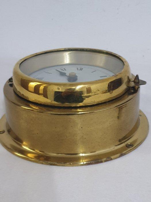 Tafel/bureauklokken - Messing - 1950-1960 - Nautic, boot, Antiek en Kunst, Antiek | Klokken