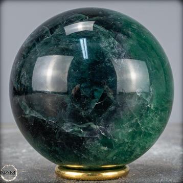 Fluorite verte naturelle de qualité supérieure sphère-
