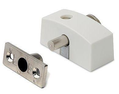 Oplegslot smal met cilinderslot SKG1® wit, Doe-het-zelf en Bouw, Hang- en Sluitwerk, Klink of Kruk, Nieuw, Overige materialen