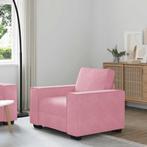 vidaXL Sofastoel Roze 60 cm Fluweel, Huis en Inrichting, Verzenden, Nieuw