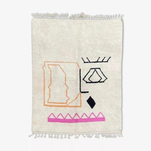Minimalistisch ontwerp tapijt / Abstract Marokkaans wollen, Huis en Inrichting, Stoffering | Tapijten en Vloerkleden