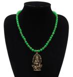 Emeraude - Ketting - Ganesh - Wijsheid, geluk en voorspoed -