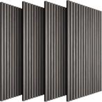 tectake Akoestische panelen Sonic Wall houtlook - lichtgrijz, Verzenden, Nieuw