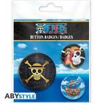 One Piece Skull & Luffy Badge Pack (3x), Ophalen of Verzenden, Nieuw