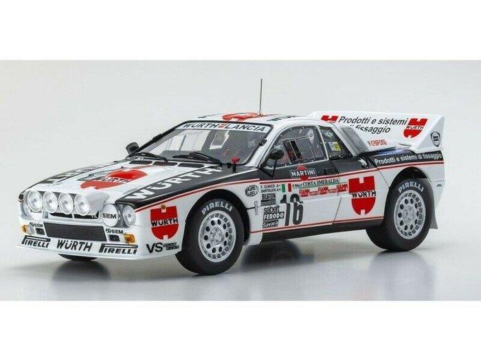 Kyosho 1:18 - Modelauto - Lancia Rally 037 Wurth 1983 Costa, Hobby en Vrije tijd, Modelauto's | 1:5 tot 1:12
