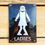 Ladies toilet emaille bord, Verzamelen, Merken en Reclamevoorwerpen, Verzenden, Nieuw