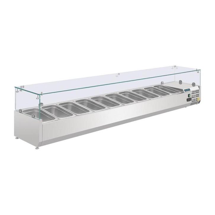Polar G-serie opzetkoelvitrine 10x GN 1/4, Zakelijke goederen, Horeca | Keukenapparatuur, Koelen en Vriezen, Verzenden
