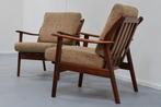 De Ster Geldermalsen - Fauteuil (2) - Teak, Wol, Hout