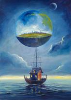 Artur Sudak - Rescue boat, Antiek en Kunst