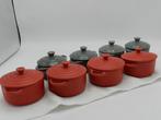 In de stijl van le Creuset 14 Franse mini cocottes/