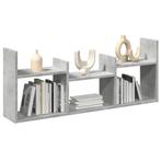 vidaXL Wandkast 100x18x40 cm bewerkt hout betongrijs, Huis en Inrichting, Verzenden, Nieuw