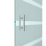 T-greep voor glazen deur ø 25mm - L: 300x200mm - RVS, Doe-het-zelf en Bouw, Verzenden, Nieuw