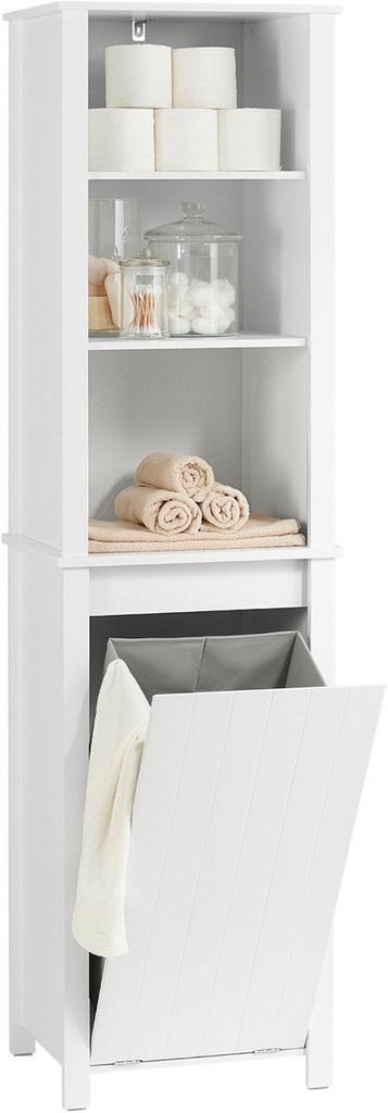 2dekans | SoBuy Badkamer Kolomkast - Hoge Kast - 3 planken -, Huis en Inrichting, Badkamer | Complete badkamers, Ophalen of Verzenden