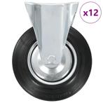 vidaXL 12 st Wielen vast 200 mm, Verzenden, Nieuw