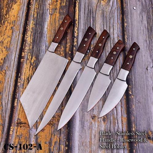 Keukenmes - Chefs knife - Hoogwaardig staal, hout - Japan, Antiek en Kunst, Antiek | Keukengerei