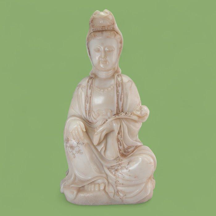 grote geknielde Kuan Yin met ruyi scepter - eerste helft 20e, Antiek en Kunst, Antiek | Overige Antiek
