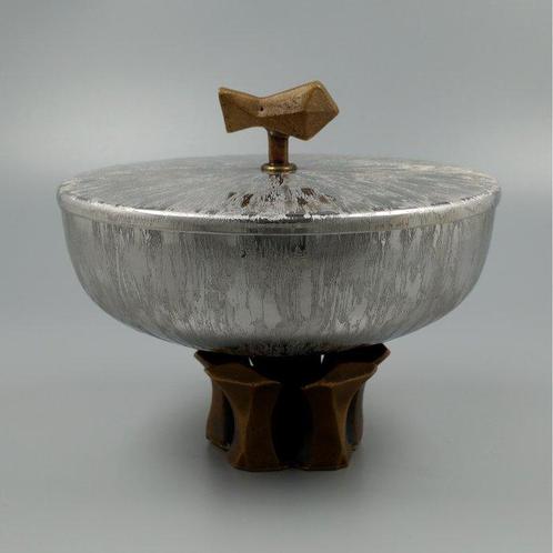 Modern Ciborium - Gepatineerd brons - 1950-1960 - Ciborie, Antiek en Kunst, Kunst | Niet-Westerse kunst