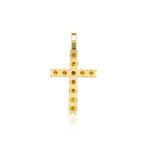 Pendentif en forme de croix - 18 carats Or jaune - 0.78ct.
