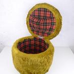 Tabouret - Tissu - Pouf avec espace de rangement