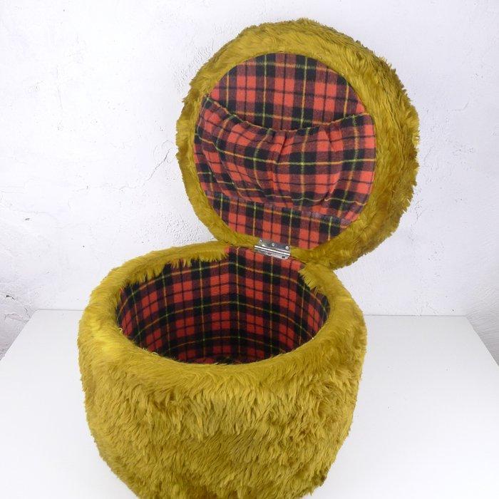 Tabouret - Tissu - Pouf avec espace de rangement, Antiek en Kunst, Kunst | Designobjecten