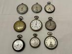 Pièces dhorlogerie  (9) - Set of 9 vintage  Pocket watches, Antiek en Kunst, Antiek | Klokken