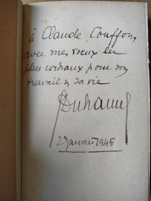 Signé ; Georges Duhamel - Défense des lettres. Biologie de, Antiek en Kunst, Antiek | Boeken en Manuscripten