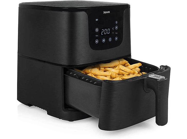 Nova -  Hetelucht Friteuse  - Zwart, Elektronische apparatuur, Airfryers, Nieuw, 1500 gram of meer, Verzenden