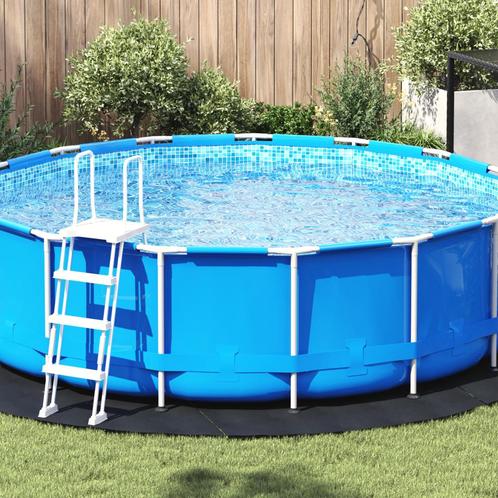 vidaXL Zwembad Grondzeil Zwart Ø 366 cm - Niet-gewoven stof,, Tuin en Terras, Zwembaden, Nieuw, Verzenden