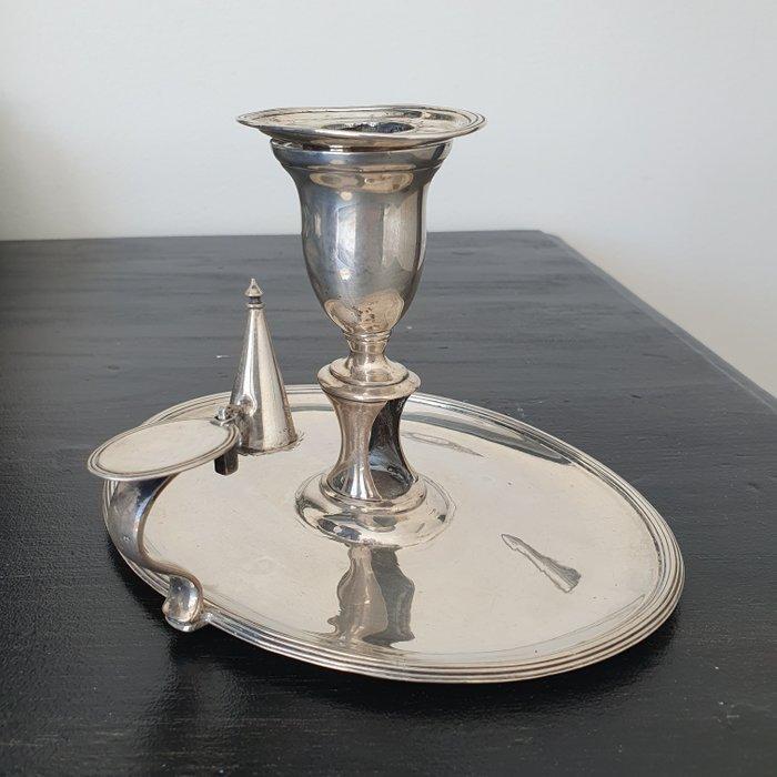 William Bateman - Kaarsenstandaard met oor - .925 zilver -, Antiek en Kunst, Antiek | Zilver en Goud